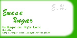 emese ungar business card