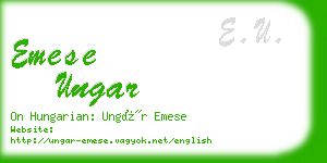 emese ungar business card